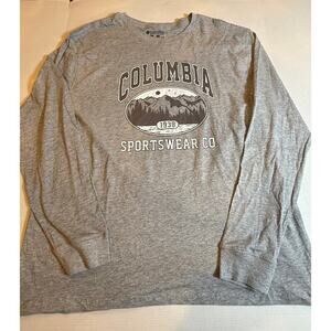 Columbia Sportswear Long Sleeve Graphic Tee XL Gray Outdoor Logo Shirt  Etsy